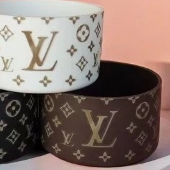 Stanley Brown 40oz Tumbler Laser w/ Brown Gem Straw Topper &Brown Boot Sleeve lv - Picture 3 of 7